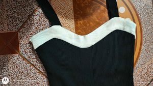 Black Bodycon Dress With Unique Sleeves