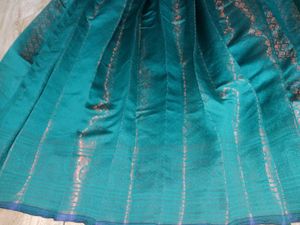 Peacock Colour Pattupavada Set