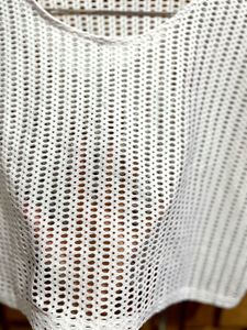 Crochet Knit Top - White