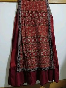 Ethnic Gown With Attached Skirt