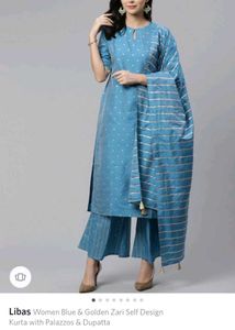 Libas Blue 💙 Suit With Dupatta And Plazo