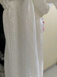 Women White Western Dress
