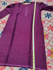 Elegant Purple Cotton Kurta