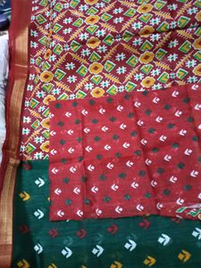 Patola Silk Saree - ApcoDesign -WithUnstichedBlous