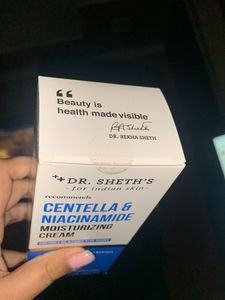 Dr Sheth Centella &amp; Niacinamide Moisturising Cream