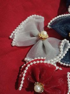 Pearl Embellished Bows