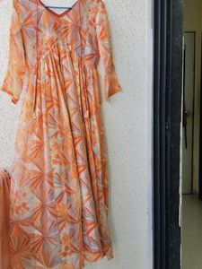Elegant Orange Kurta