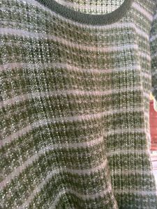 Striped Knit Crop Top