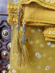 Silk lPastel Yellow Real Mirror 3 Piece Naira-Cu