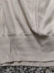 Beige Knit Pullover Sweater