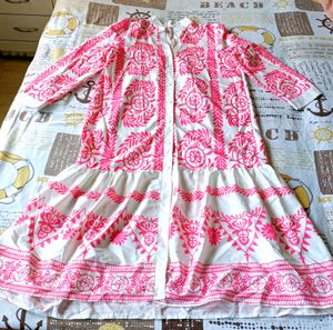 White &amp; Pink Dress