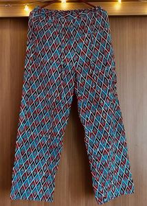 Patterned Casual Trousers