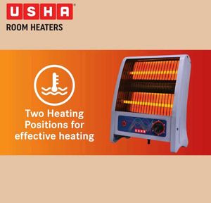 USHA 2 Rod 800 Watt Quartz Room Heater