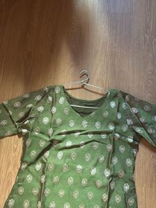 Olive Green kurta Set