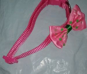 Cute Pet Coller - Pink Adjudtable Bow Tie
