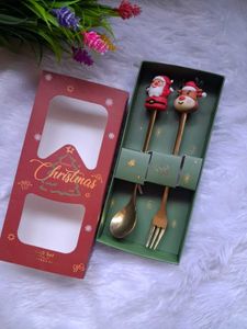 Christmas Spoon & Fork Set