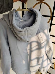Shein Baby Blue Fluffy Hoodie (Fleece Inside)