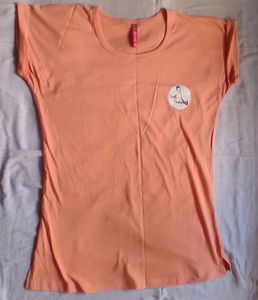 NEW Comfortable T-SHIRT in Shade Of peach