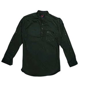 Men's Dark Green short Kurta shirt