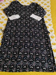 Elegant Printed Kurta With Pockets