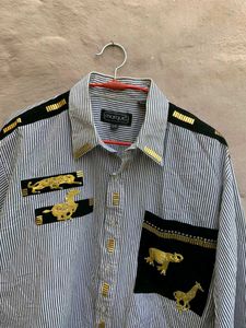 Handmade marquis premium Animal Print Shirt
