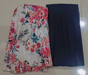 Floral &amp; black Skirt Set of 2