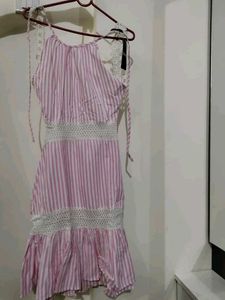 Striped Halter Dress