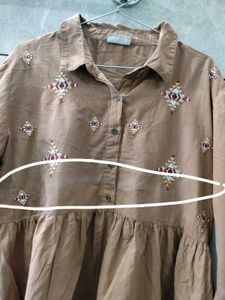 Boho Embroidered Tunic Top