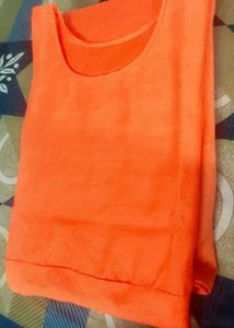 Orange Flowy Dress