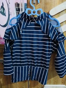 Strips And Lovely Hand Top