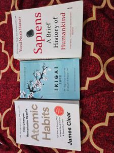Sapiens, Ikigai, Atomic Habits - Set