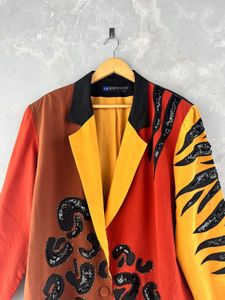 Embroidered Blazer