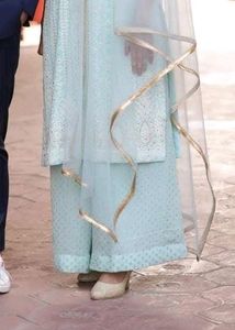 Embroidered Kurta Palazzo Set