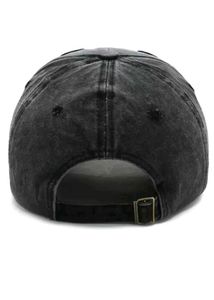 Bull Skull Distressed Baseball Cap