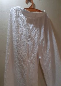 White Embroidered Palazzo🤍