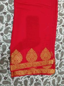Red &amp; Gold Sari