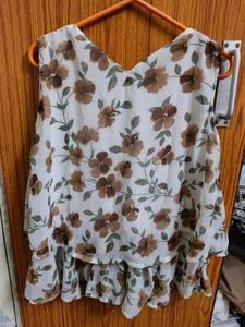 Floral Ruffle Top