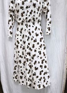 I. Floral Print Midi Dress