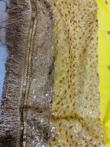 Yellow Sharara. For Halfi Occasion