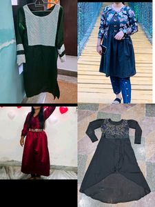 Collage  Dresses Pack Of 4