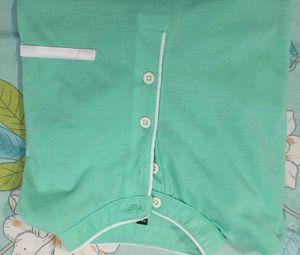 Men&#39;s Aqua Green Casual Tshirt
