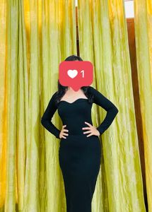 Elegant Black Bodycon Dress