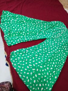 Green skirt plazzo ,Printed Palazzo
