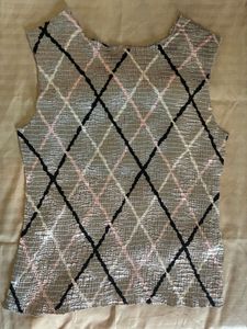 Patterned Sleeveless Top