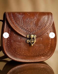 Vintage Leather Crossbody Bag