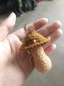CROCHET MUSHROOM 🍄 KEYCHAIN.