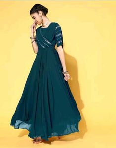 Beautiful Trendy Saree Gown For Diwali
