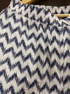 Rangmanch Chevron Print Flared Plazzo ( L/XL)