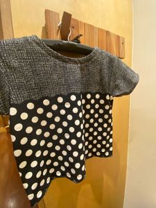 Polka Dot &amp; Textured Top