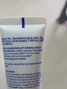 Nivea Luminous EvenGlow Oil Control Serum